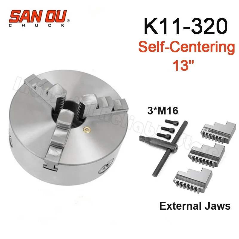 NEW K11-320 K11-320A 3 jaw chuck 320MM Dia Manual lathe chuck 3-Jaw Self-centering Chuck 12.6" Inch SANOU
NEW K11-320 K11-320A 3 jaw chuck 320MM Dia Manual lathe chuck 3-Jaw Self-centering Chuck 12.6" Inch SANOU
