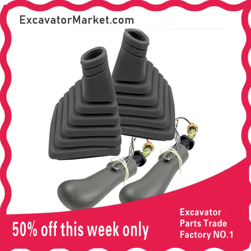 For Daewoo 220 521-5-7 Hyundai Excavator Joystick handle rubber dustproof cover operate lever grip assembly Excavator Accessory
For Daewoo 220 521-5-7 Hyundai Excavator Joystick handle rubber dustproof cover operate lever grip assembly Excavator Accessory