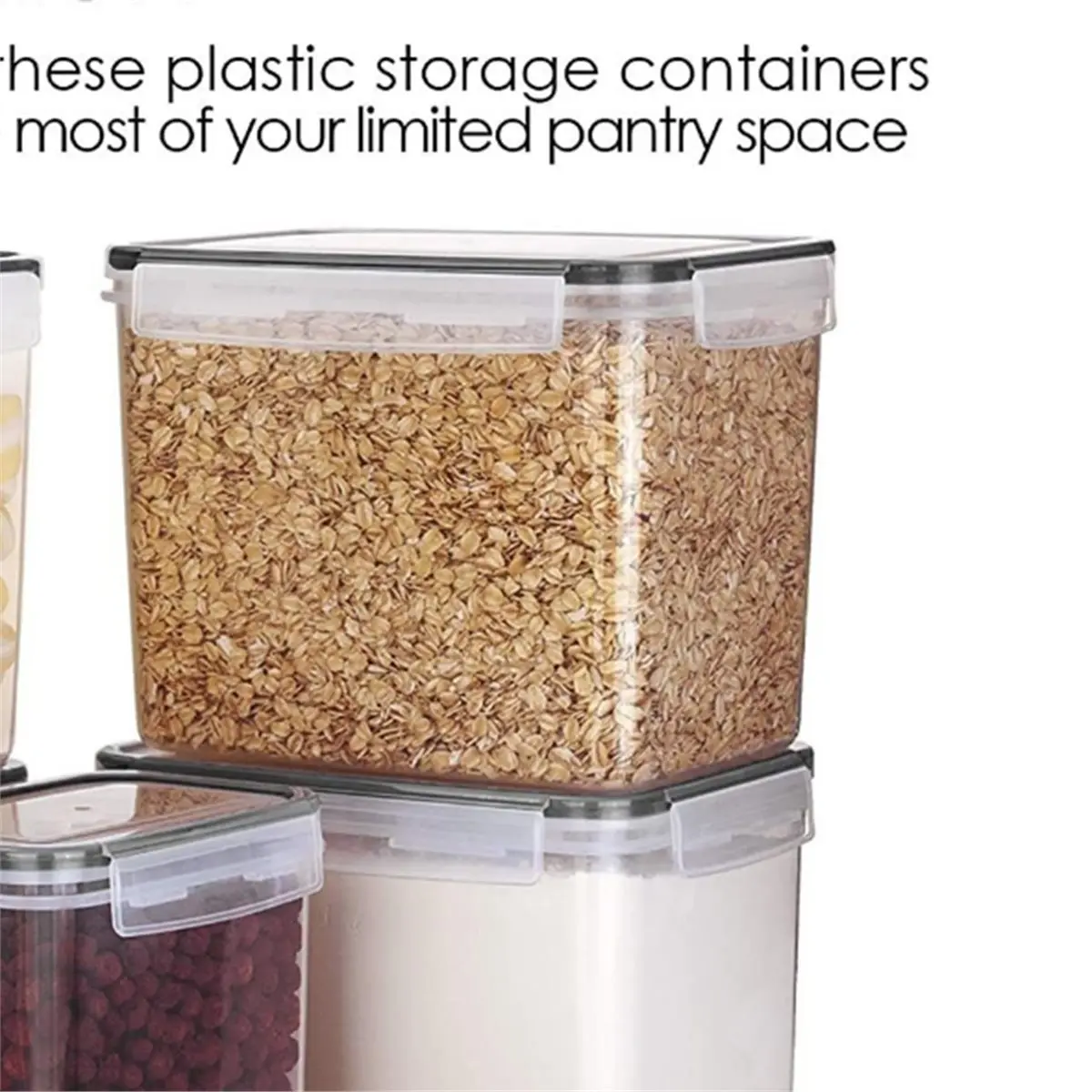3.6L Grain Airtight Storage Containers with Lid, Stackable Transparent Boxes
3.6L Grain Airtight Storage Containers with Lid, Stackable Transparent Boxes