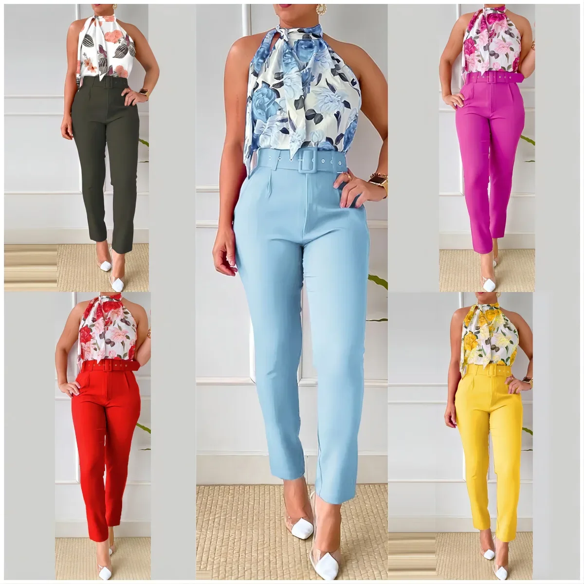 Two Pieces Set Pant Sets Women Tracksuit Turtleneck Tops Sleeveless Pencil Pants Spliced Slim Pockets Pullover High Street Print
Two Pieces Set Pant Sets Women Tracksuit Turtleneck Tops Sleeveless Pencil Pants Spliced Slim Pockets Pullover High Street Print