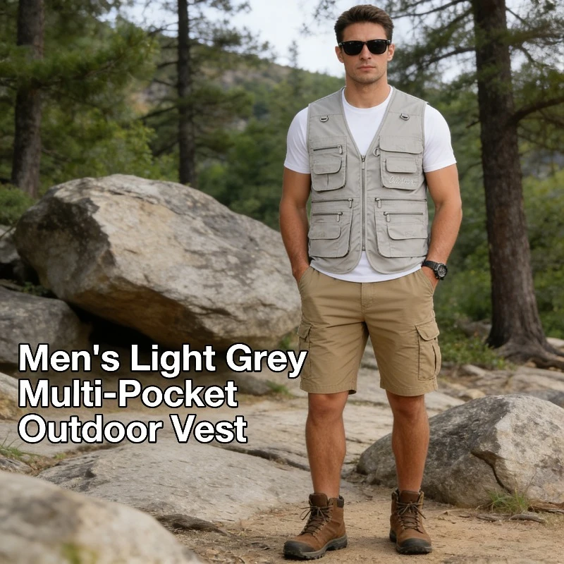 2026 New Men's Multi-Pocket Utility Vest Extended Size Loose-Fit for Fishing Photography & Summer Outdoor
2026 New Men's Multi-Pocket Utility Vest Extended Size Loose-Fit for Fishing Photography & Summer Outdoor