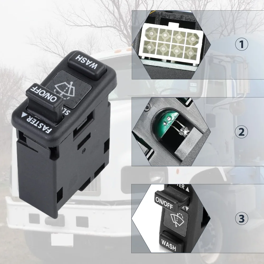 Windshield Wiper Control Switch for International 5500i 5600i 5900i 9100i 9200i 9400i 9800 9900i 9900ix 3534329C1
Windshield Wiper Control Switch for International 5500i 5600i 5900i 9100i 9200i 9400i 9800 9900i 9900ix 3534329C1