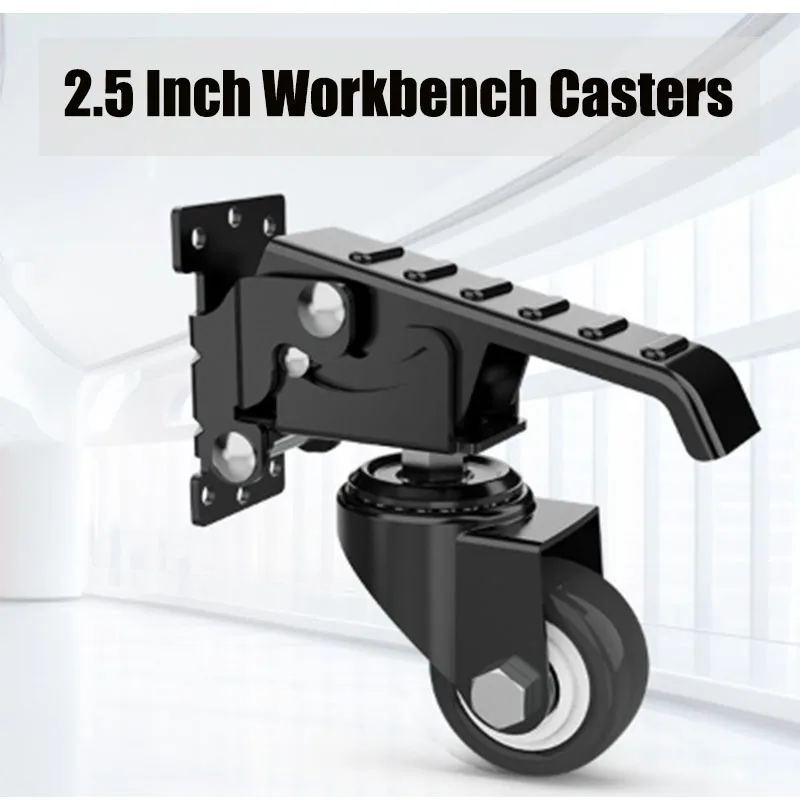 Black 4Pcs Set 2.5 Inch Side Mounted Swivel Casters 200KG Heavy Duty Retractable Mobile Wheels for Bed Sofa Workbench
Black 4Pcs Set 2.5 Inch Side Mounted Swivel Casters 200KG Heavy Duty Retractable Mobile Wheels for Bed Sofa Workbench