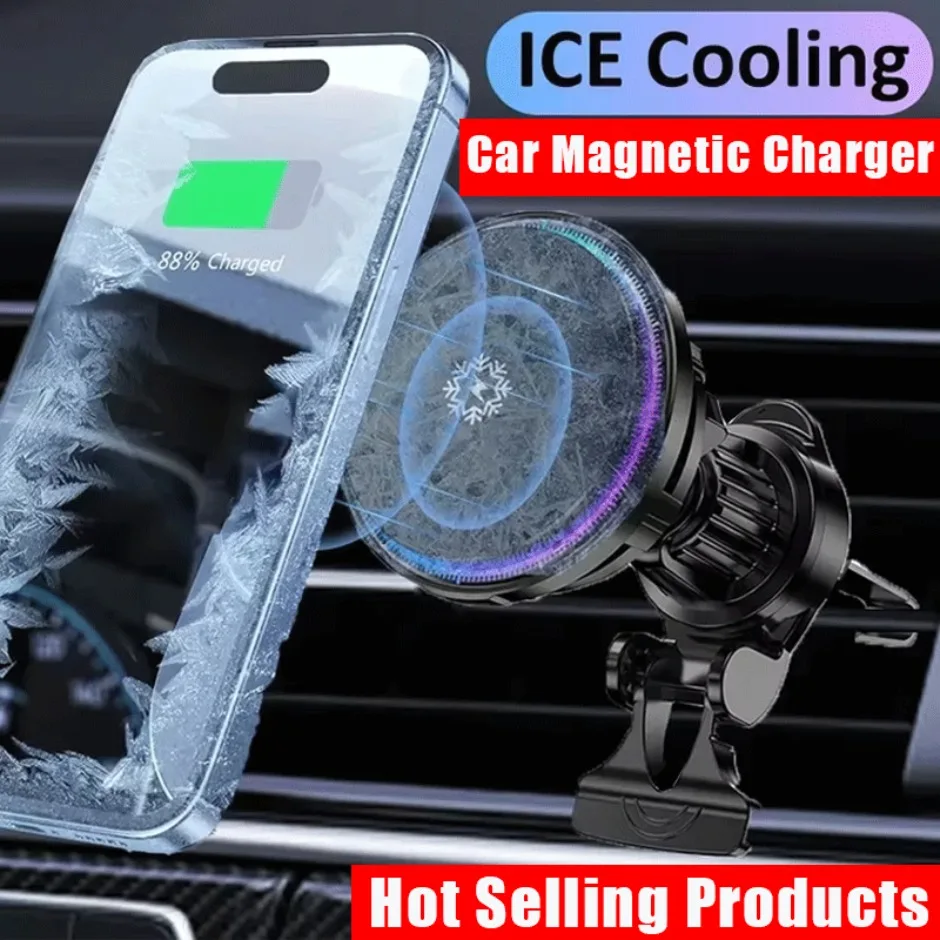 30 Вт ледяное охлаждение, беспроводной кронштейн для быстрой зарядки, магнитная зарядная станция для IPhone 12-16 Pro Max MacSafe, автомобильный держатель для телефона, подставка
30 Вт ледяное охлаждение, беспроводной кронштейн для быстрой зарядки, магнитная зарядная станция для IPhone 12-16 Pro Max MacSafe, автомобильный держатель для телефона, подставка