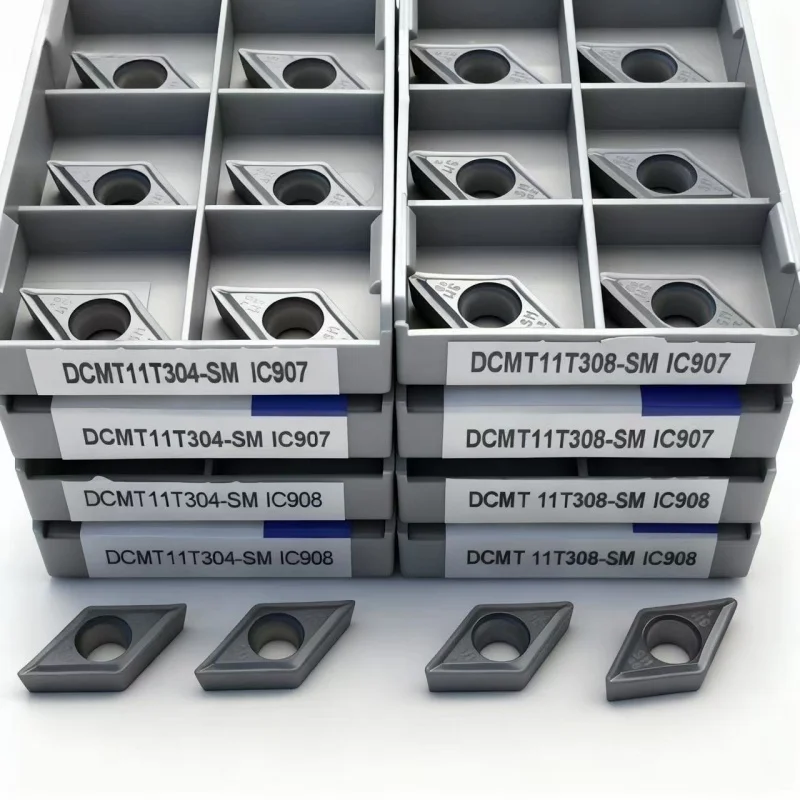 Carbide Insert Turning Tool DCMT11T304 DCMT11T308 SM IC907 IC908 for Internal Lathe Workpiece Processing Tungsten Carbide Tool
Carbide Insert Turning Tool DCMT11T304 DCMT11T308 SM IC907 IC908 for Internal Lathe Workpiece Processing Tungsten Carbide Tool