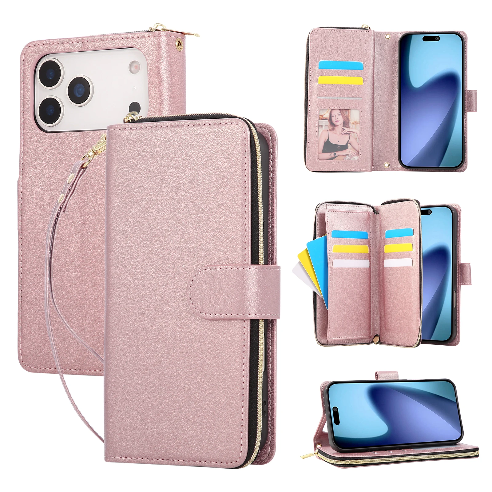 Zipper Crossbody Wallet Leather Case for iPhone 17 Pro Max 17 Pro 17 Air 17 16 Pro Max 16 Pro 16 Plus Cover Multi-Functional Bag
Zipper Crossbody Wallet Leather Case for iPhone 17 Pro Max 17 Pro 17 Air 17 16 Pro Max 16 Pro 16 Plus Cover Multi-Functional Bag