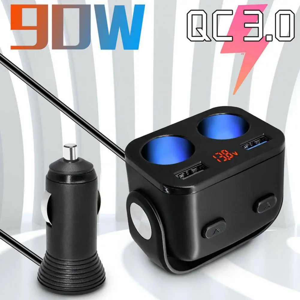 Car Cigarette Lighter 12V Socket Splitter Charger Dual USB QC 3.0 Quick Charge Auto Cigarette Lighter Power Adapter Plug
Car Cigarette Lighter 12V Socket Splitter Charger Dual USB QC 3.0 Quick Charge Auto Cigarette Lighter Power Adapter Plug