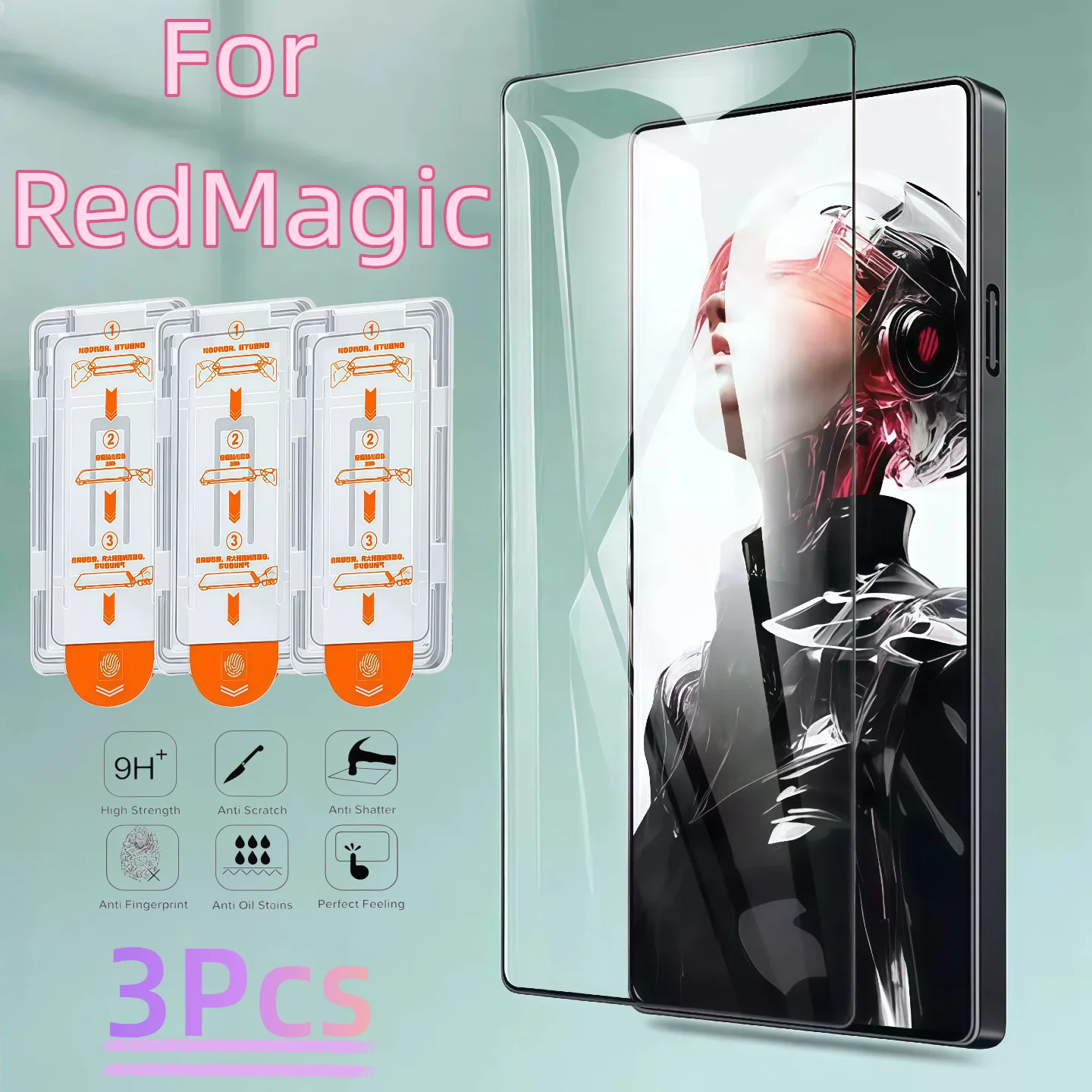 3Pcs Ultra-Thin HD Clear Tempered Glass Screen Protector for ZTE Nubia Redmagic Series 9H Hardness Shatterproof Bubble-Free
3Pcs Ultra-Thin HD Clear Tempered Glass Screen Protector for ZTE Nubia Redmagic Series 9H Hardness Shatterproof Bubble-Free