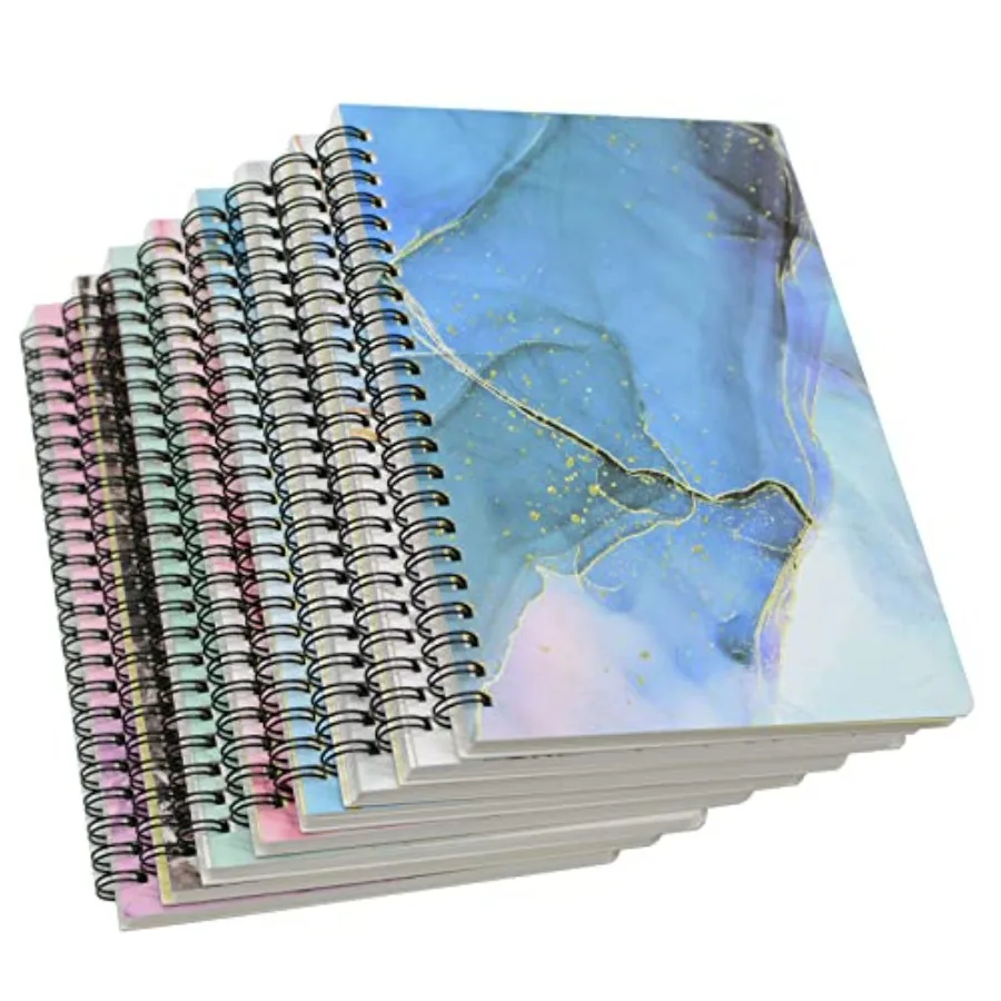 Spiral Notebook, 8 Pcs A5 Marble Design Thick Hardcover 7mm College Ruled 80 Sheets -160 Pages Journals for Study and Notes 8 S
Spiral Notebook, 8 Pcs A5 Marble Design Thick Hardcover 7mm College Ruled 80 Sheets -160 Pages Journals for Study and Notes 8 S
