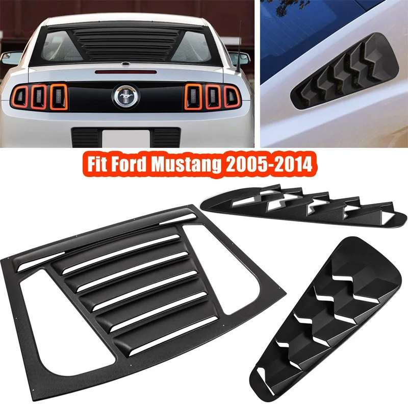 Жалюзи заднего + бокового стекла для Ford Mustang GT V6 V8 всех моделей 2005-2014 гг. | Козырек от солнца из АБС-пластика, матовый черный
Жалюзи заднего + бокового стекла для Ford Mustang GT V6 V8 всех моделей 2005-2014 гг. | Козырек от солнца из АБС-пластика, матовый черный