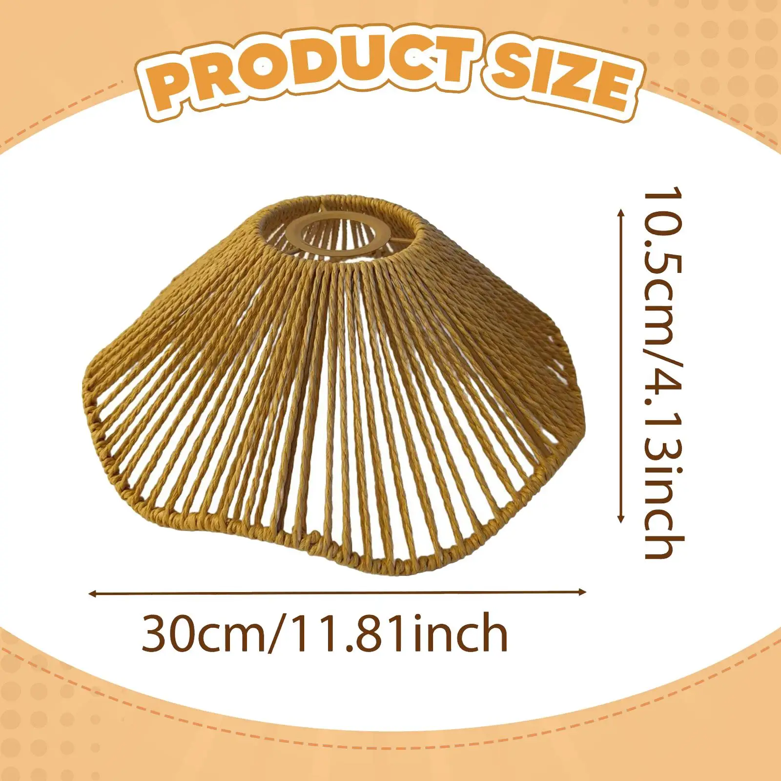 Handwoven Boho Lamp Shade Decorative Vintage Pendant Light Cover for Floor Lamp Table Lamp Shade for Home
Handwoven Boho Lamp Shade Decorative Vintage Pendant Light Cover for Floor Lamp Table Lamp Shade for Home