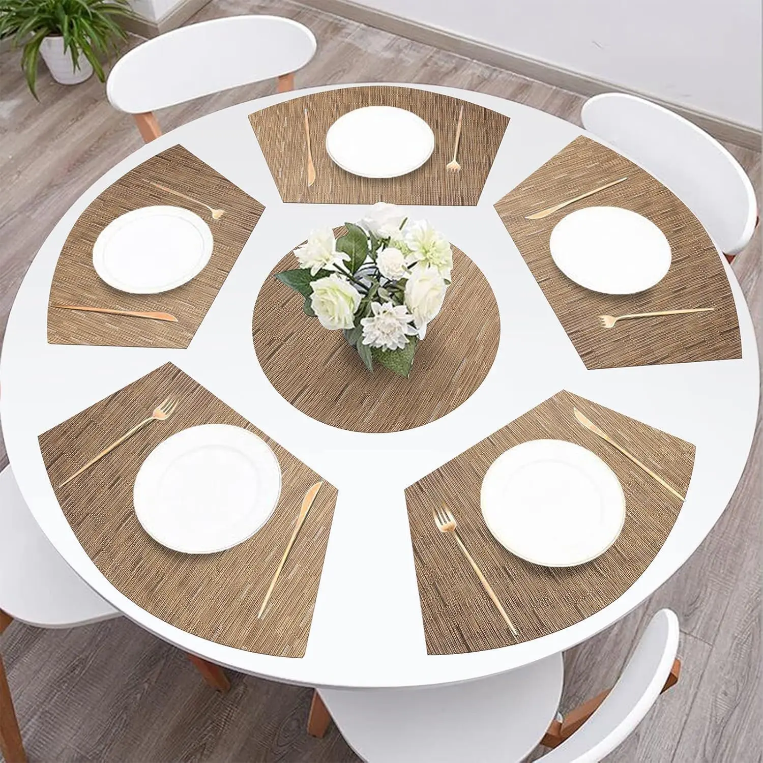 1set Creative Minimalist Fan-shaped Dinner Plate Tableware For Hotels And Large Round Tables With Heat-resistant Pad Washable An
1set Creative Minimalist Fan-shaped Dinner Plate Tableware For Hotels And Large Round Tables With Heat-resistant Pad Washable An