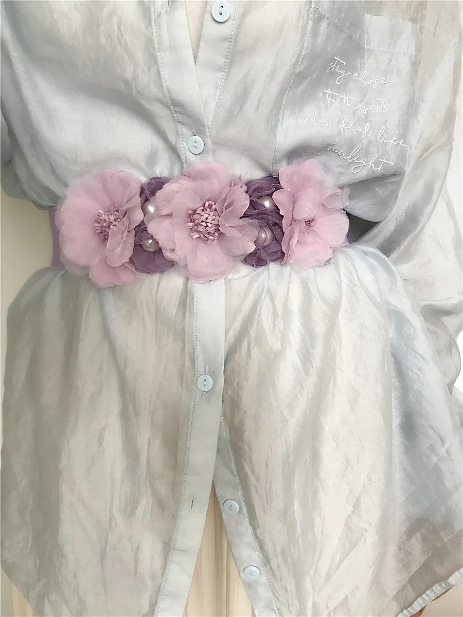 Fashion Luxury Designer Cloth Women Waist Belt Fabric Flowers Waistband Elastic Seal Canvas Stretch Corset Wide Belts for Dress
Fashion Luxury Designer Cloth Women Waist Belt Fabric Flowers Waistband Elastic Seal Canvas Stretch Corset Wide Belts for Dress