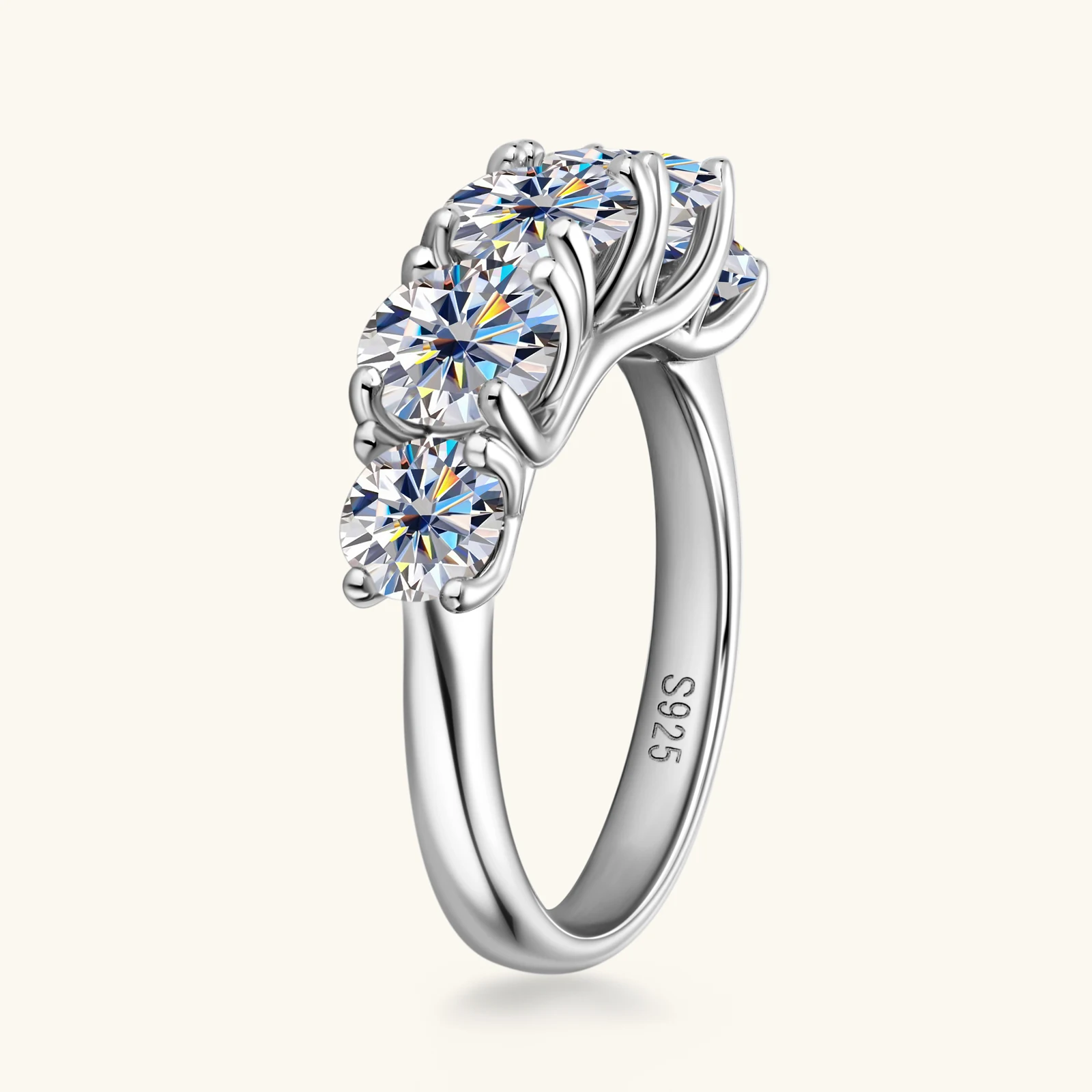 Ehhai Round Moissanite Half Eternity Wedding Ring for Women 925 Sterling Silver Sparkling Diamond Engagement Rings Jewelry Gifts
Ehhai Round Moissanite Half Eternity Wedding Ring for Women 925 Sterling Silver Sparkling Diamond Engagement Rings Jewelry Gifts
