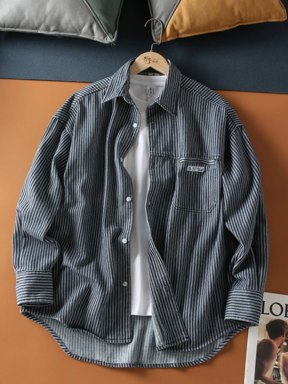 New Men's Long Sve Casual Striped irt Youth Loose Fit Spring Faion Outerwear Japanese Retro Sle Breathable Moisture ...
New Men's Long Sve Casual Striped irt Youth Loose Fit Spring Faion Outerwear Japanese Retro Sle Breathable Moisture ...