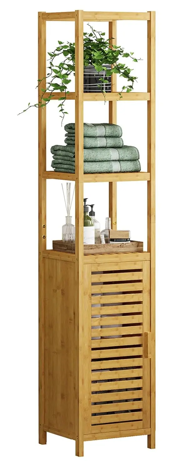 Storage Tall Slim Cabinet with Shutter Door and 3 Tier Shelves, Freestanding Linen Tower Cabinet for Living Room,, Customized
Storage Tall Slim Cabinet with Shutter Door and 3 Tier Shelves, Freestanding Linen Tower Cabinet for Living Room,, Customized