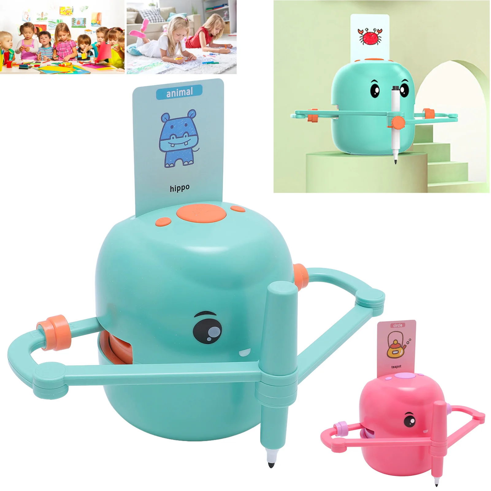 Smart Drawing Robot Children Art Enlightenment Interactive Early Educational Drawing Robot Automatic Drawing Toy Kids Gifts
Smart Drawing Robot Children Art Enlightenment Interactive Early Educational Drawing Robot Automatic Drawing Toy Kids Gifts