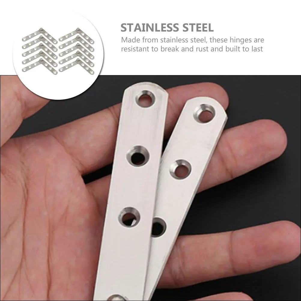 10pcs Stainless Steel Hidden Hinges 360 Degree Rotatable Cabinet Door Hinges Heavy Duty Shed Window Pivot Hardware Fittings
10pcs Stainless Steel Hidden Hinges 360 Degree Rotatable Cabinet Door Hinges Heavy Duty Shed Window Pivot Hardware Fittings