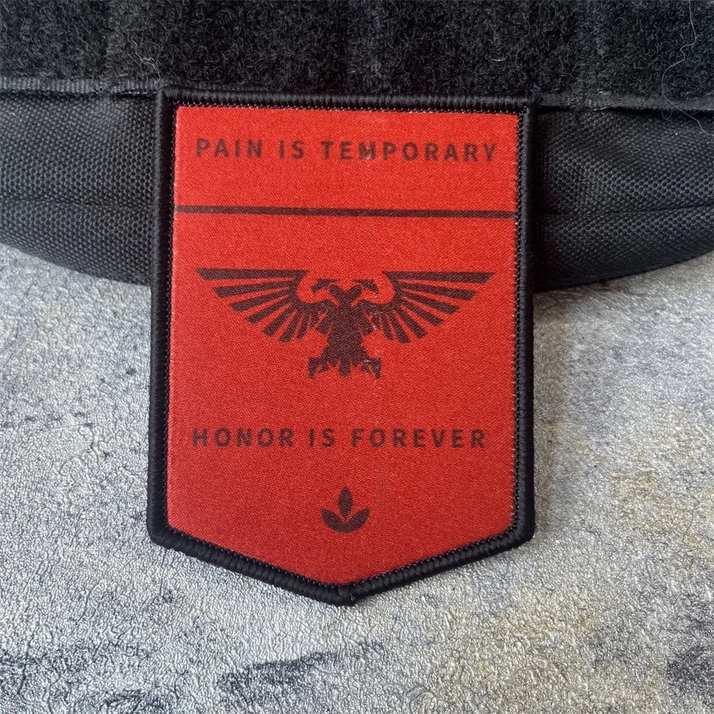 "Pain Is Temporary, Honor Is Eternal" Tactical Morale Badge Military Army Emblem Backpack Sticker Printed Patches for Clothing
"Pain Is Temporary, Honor Is Eternal" Tactical Morale Badge Military Army Emblem Backpack Sticker Printed Patches for Clothing