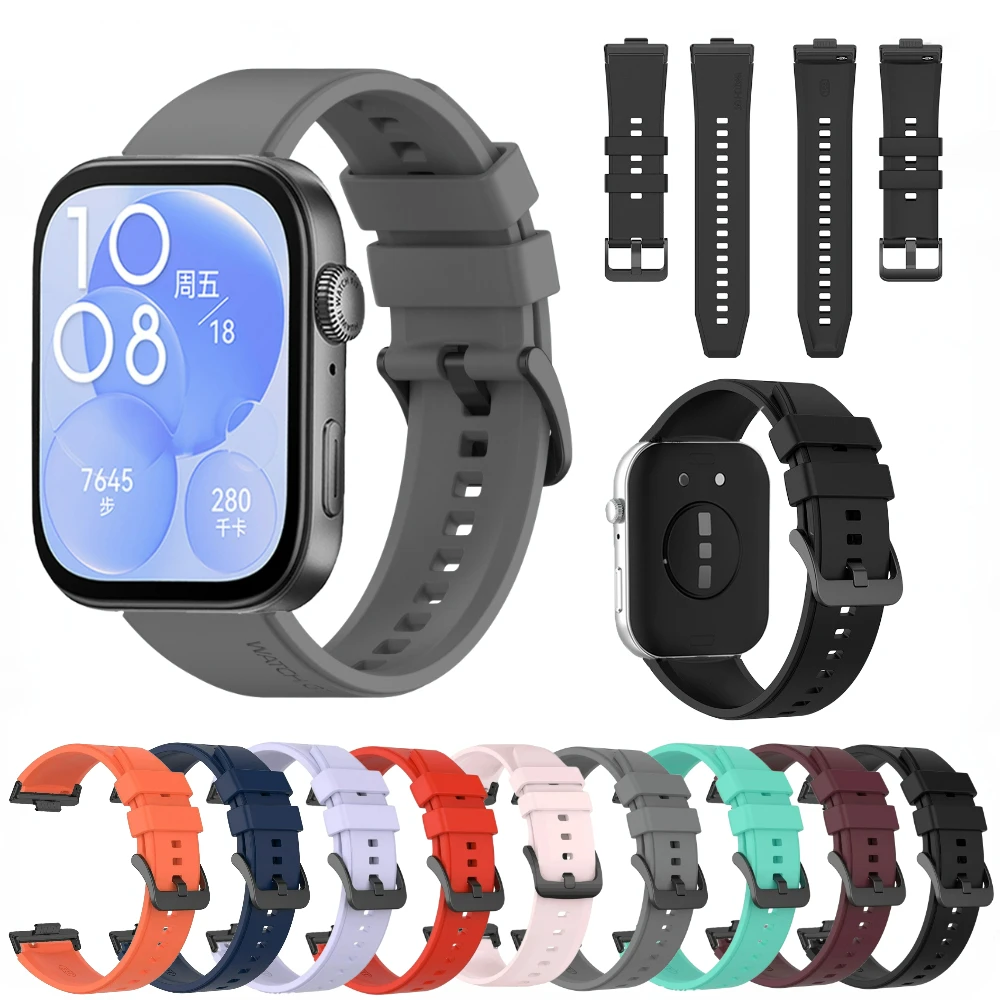 Silicone WatchBand for Huawei Watch Fit 3 Strap Comfortable Breathable Wristband Correa for Huawei Watch Fit 3 Bracelet Belt
Silicone WatchBand for Huawei Watch Fit 3 Strap Comfortable Breathable Wristband Correa for Huawei Watch Fit 3 Bracelet Belt
