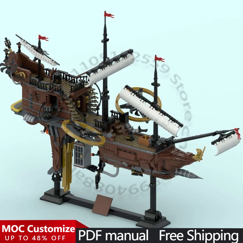 2285 PCS War series Steampunk Pirates MOC Customize Modular Building Block Model Kids Educational Simple DIY Holiday Toy Gifts
2285 PCS War series Steampunk Pirates MOC Customize Modular Building Block Model Kids Educational Simple DIY Holiday Toy Gifts