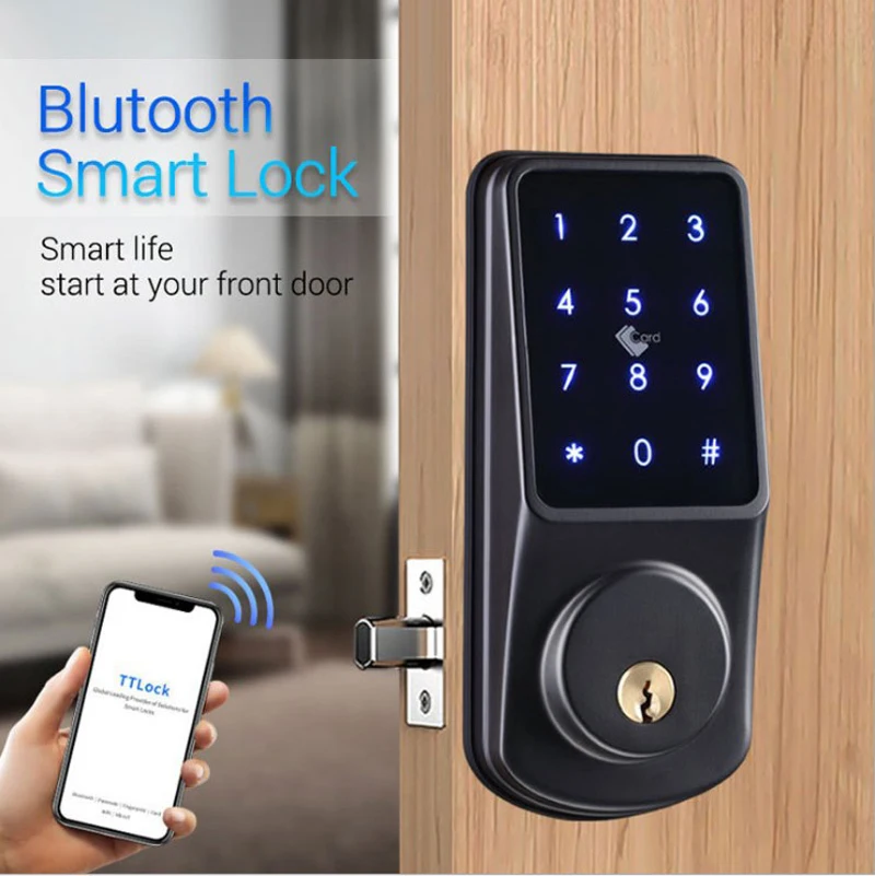 TT Lock Smart Indoor Home No Cord Digital IC Door Lock Electronic Intelligent Password Lock with Keys for Office Hotel Wooden
TT Lock Smart Indoor Home No Cord Digital IC Door Lock Electronic Intelligent Password Lock with Keys for Office Hotel Wooden