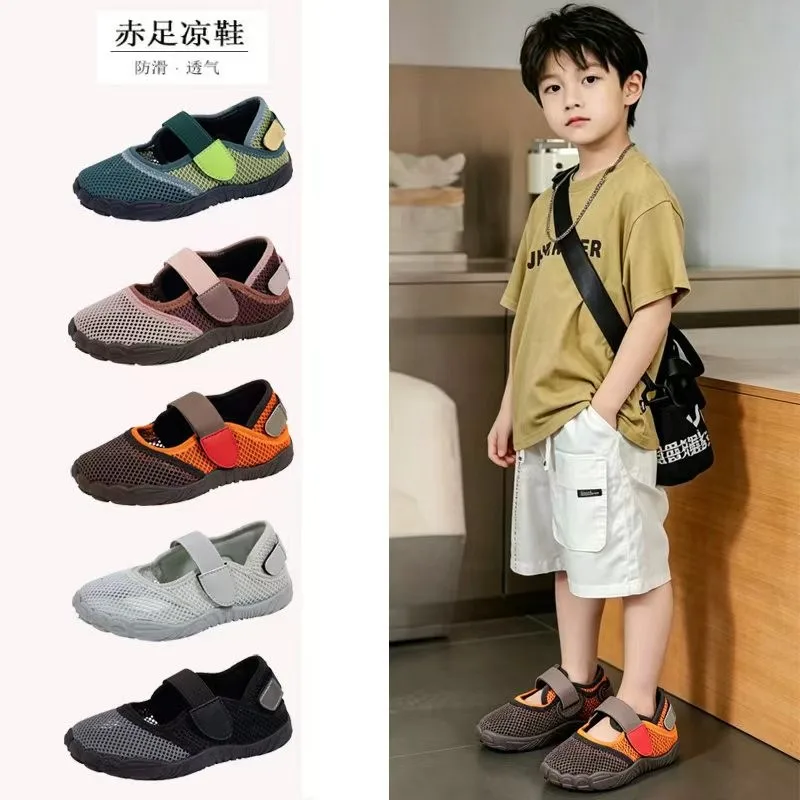 Summer Korean-style Fashion New Children's Sports Shoes Net Fabric Boys Girls Sandals Breathable Anti-slip Children Beach Shoes
Summer Korean-style Fashion New Children's Sports Shoes Net Fabric Boys Girls Sandals Breathable Anti-slip Children Beach Shoes