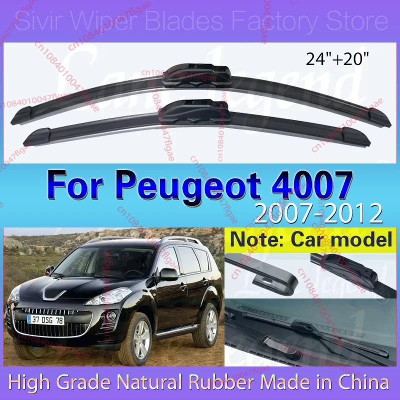 Car Wiper Blade Blades For Peugeot 4007 2007 - 2012 24"+20" Front Windshield Windscreen Clean Rubber Rain Brush Car Accessories
Car Wiper Blade Blades For Peugeot 4007 2007 - 2012 24"+20" Front Windshield Windscreen Clean Rubber Rain Brush Car Accessories