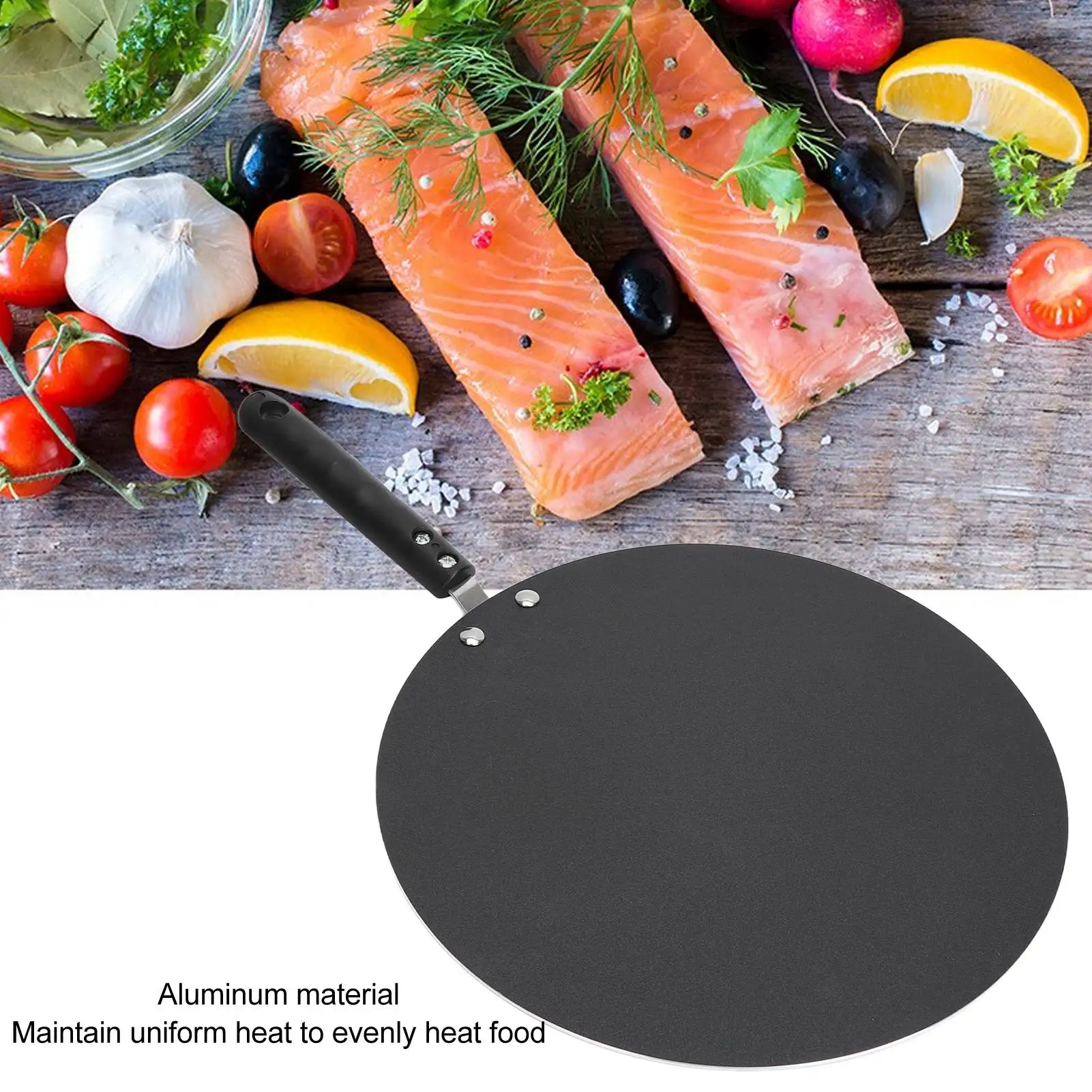 1PC Nonstick Bread Cake Crepe Pancake Pan Griddle Pan for Gas Stove Round Griddle for Chapatis Eggs Even Heating Easy Flipping
1PC Nonstick Bread Cake Crepe Pancake Pan Griddle Pan for Gas Stove Round Griddle for Chapatis Eggs Even Heating Easy Flipping