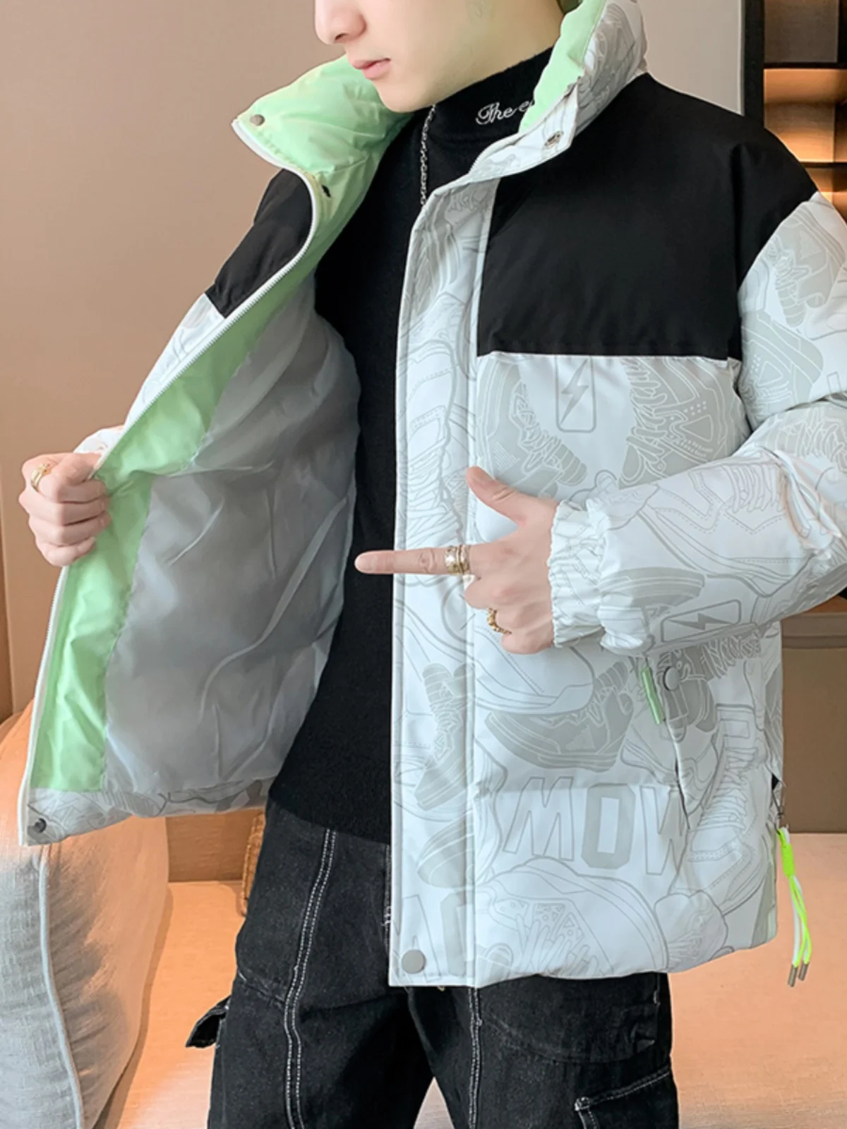 Men's Hooded Thiened Winter Cotton Jaet Warm Bread Sle Label Trendy Brand Youth Faion Urban Sle Long Sve Zipper ...
Men's Hooded Thiened Winter Cotton Jaet Warm Bread Sle Label Trendy Brand Youth Faion Urban Sle Long Sve Zipper ...