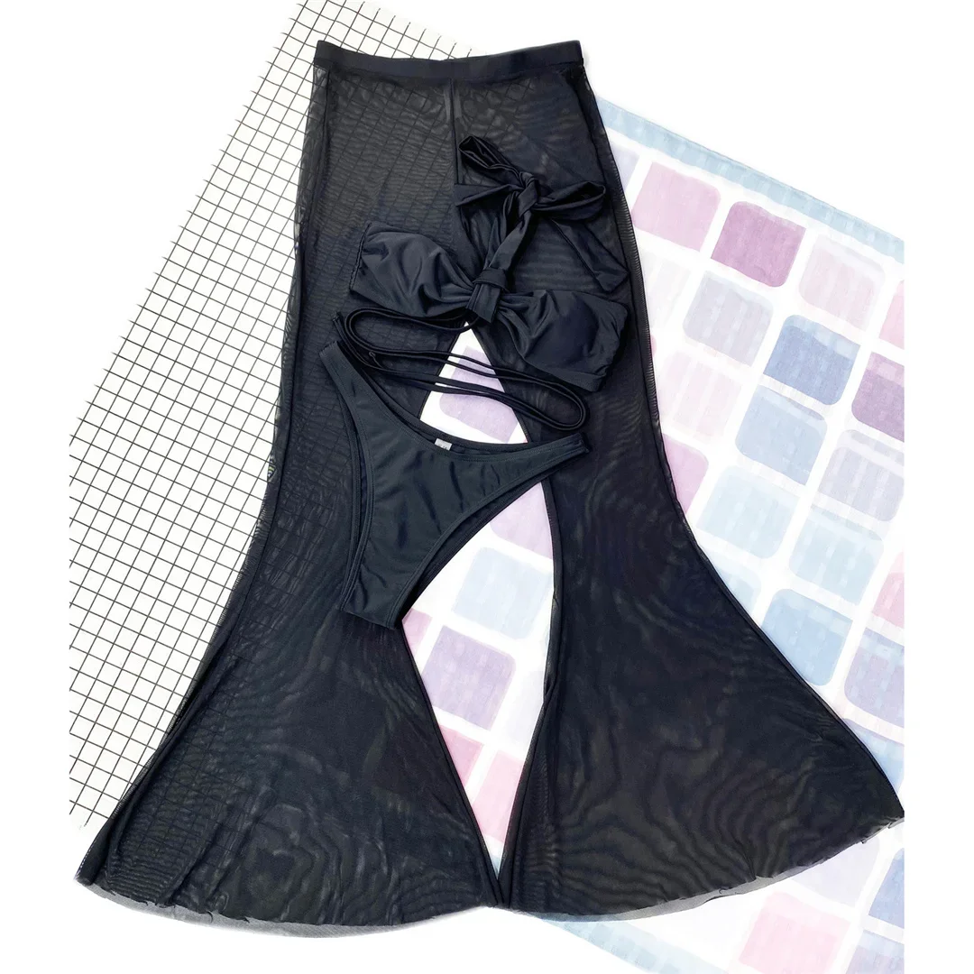 Wrap Around Halter Bikini Female Swimsuit Women Swimwear Three-pieces Bikini set With Beach Pants Bather Bathing Suit Swim K3350
Wrap Around Halter Bikini Female Swimsuit Women Swimwear Three-pieces Bikini set With Beach Pants Bather Bathing Suit Swim K3350