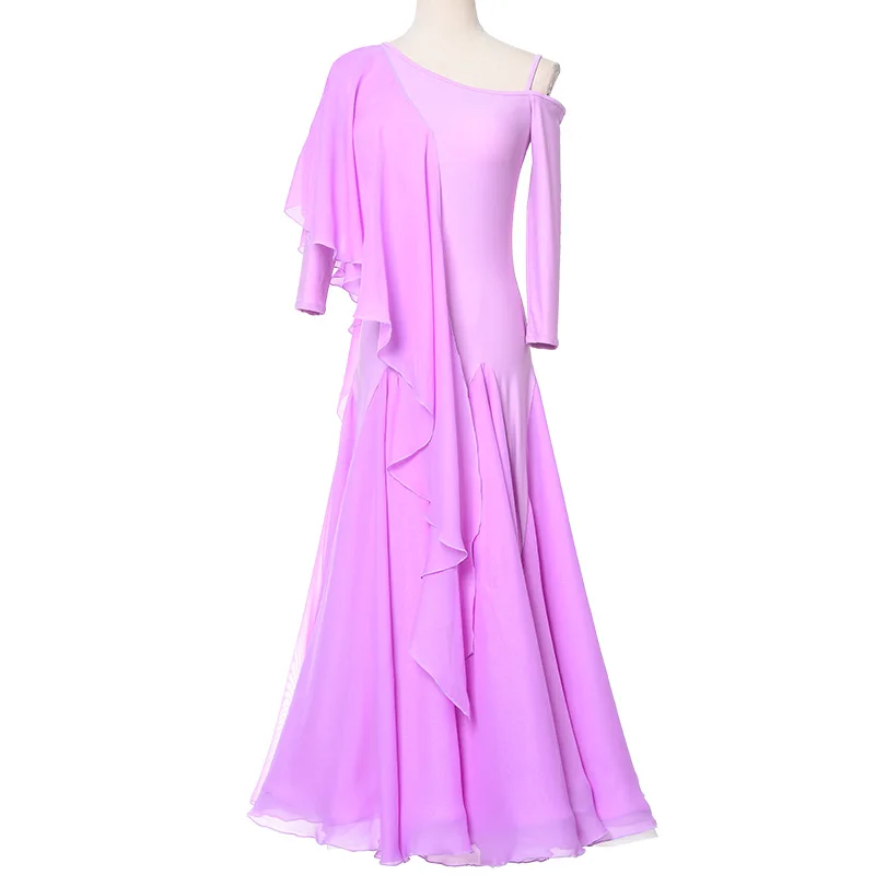 Стандартное современное танцевальное платье по индивидуальному заказу с наклонными плечами и плавающими рукавами для соревнований по бальным танцам, большая распашная юбка
Стандартное современное танцевальное платье по индивидуальному заказу с наклонными плечами и плавающими рукавами для соревнований по бальным танцам, большая распашная юбка