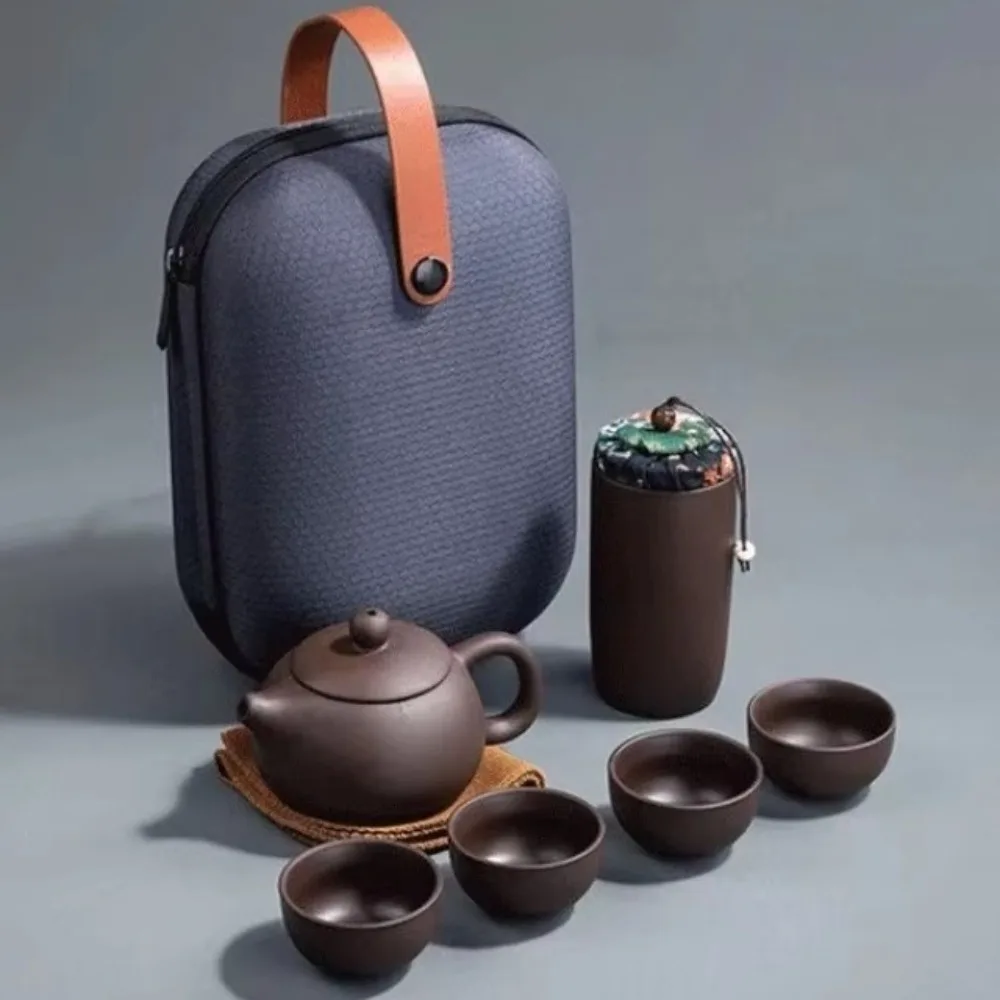 8pcs/Set Purple Clay Chinese Gongfu Tea Set Porcelain All in One Teacup Teapot Set With Bag Mini Travel Teapot Outdoor Office
8pcs/Set Purple Clay Chinese Gongfu Tea Set Porcelain All in One Teacup Teapot Set With Bag Mini Travel Teapot Outdoor Office