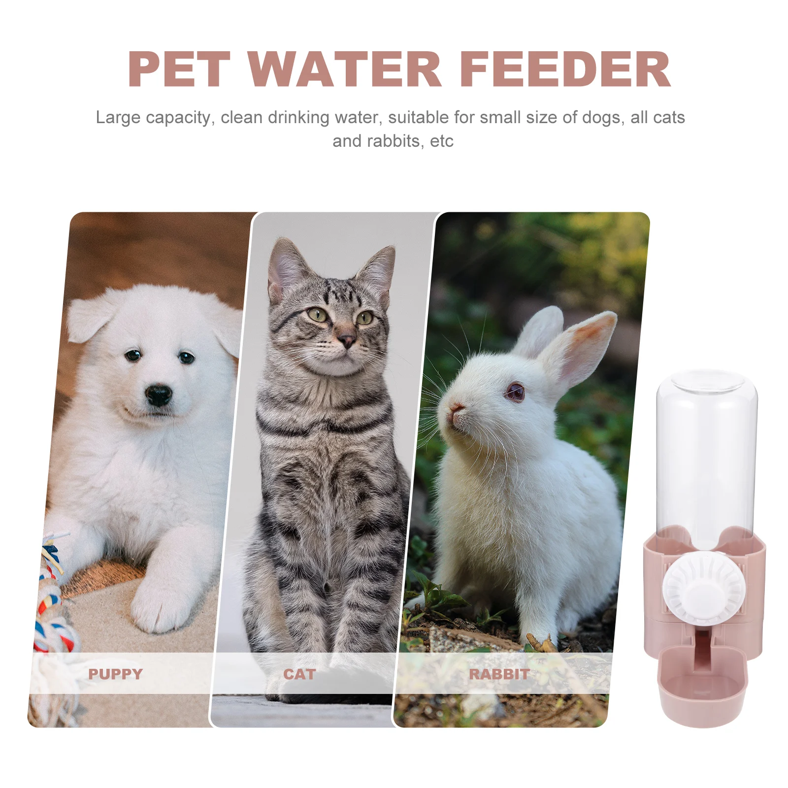 Large Capacity Automatic Replenishment Pet Water Dispenser Hanging Cage Drinking Bottle for Cats Dogs Lightweight
Large Capacity Automatic Replenishment Pet Water Dispenser Hanging Cage Drinking Bottle for Cats Dogs Lightweight
