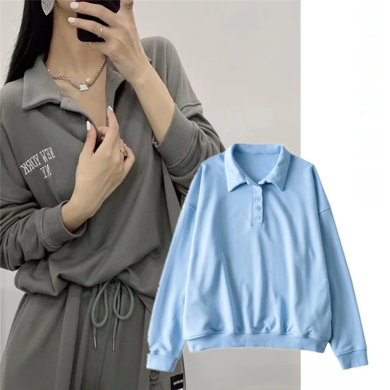 Street Style David Shirt Embroidered Letter Neck Lazy Casual Loose Overhead Trendy Sweatshirt Pure Color Long Sleeve
Street Style David Shirt Embroidered Letter Neck Lazy Casual Loose Overhead Trendy Sweatshirt Pure Color Long Sleeve