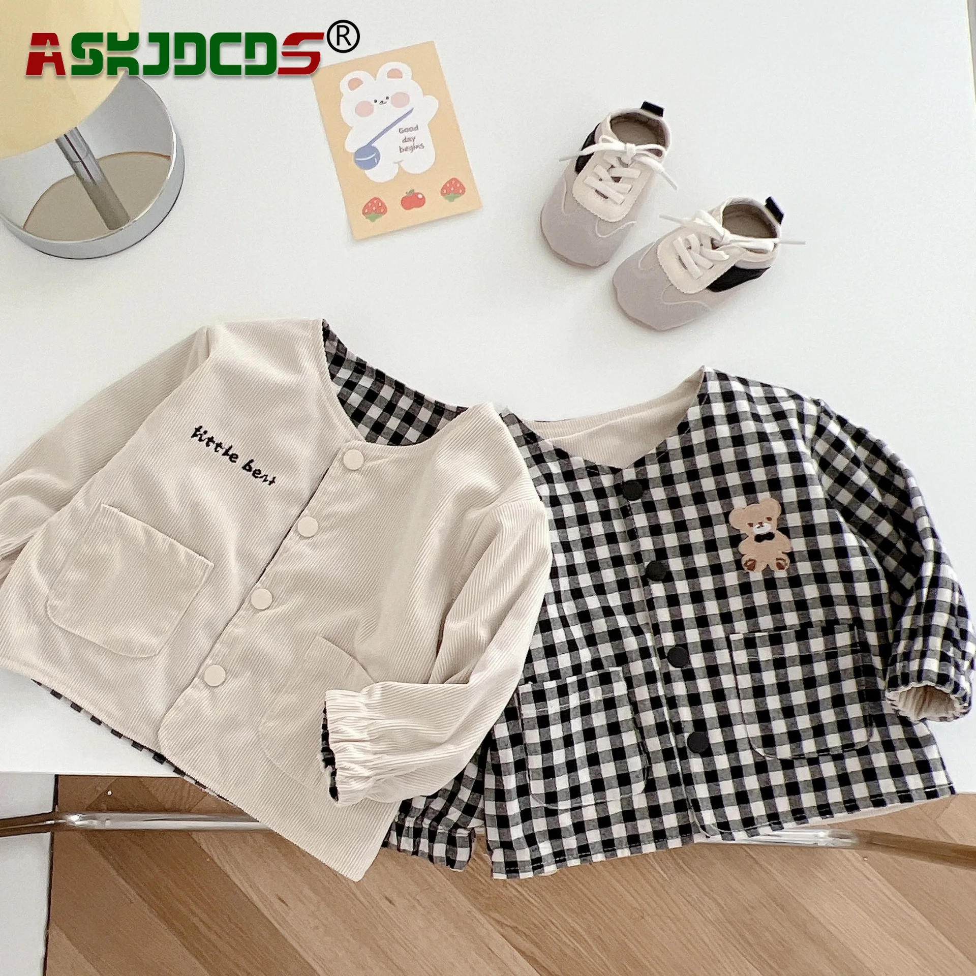 Toddler Bear Top Coat Two-Sided Wearable Design 2023 Autumn Collection Kids Baby Boys Jacket Single-breasted Full Sleeve 3M-5Y
Toddler Bear Top Coat Two-Sided Wearable Design 2023 Autumn Collection Kids Baby Boys Jacket Single-breasted Full Sleeve 3M-5Y
