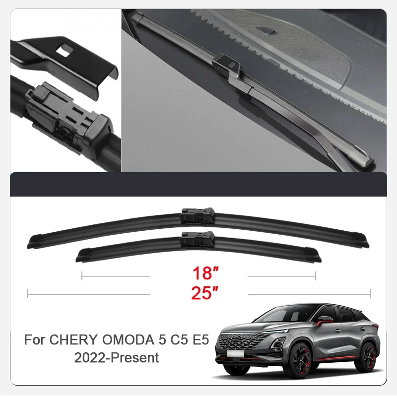 2PCS Car Front Windshield Rubber Wiper For CHERY ARRIZO 8,OMODA 5 C5 E5 S5 O5 Double Rubber Car Wiper Blades Accessories
2PCS Car Front Windshield Rubber Wiper For CHERY ARRIZO 8,OMODA 5 C5 E5 S5 O5 Double Rubber Car Wiper Blades Accessories