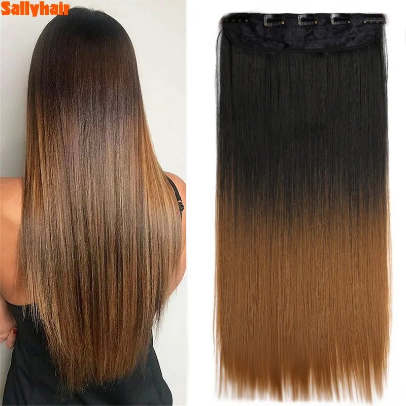 Sallyhair 22-дюймовый слитный зажим для наращивания синтетических волос Длинные прямые женские зажимы для волос черные коричневые высокие температуры
Sallyhair 22-дюймовый слитный зажим для наращивания синтетических волос Длинные прямые женские зажимы для волос черные коричневые высокие температуры