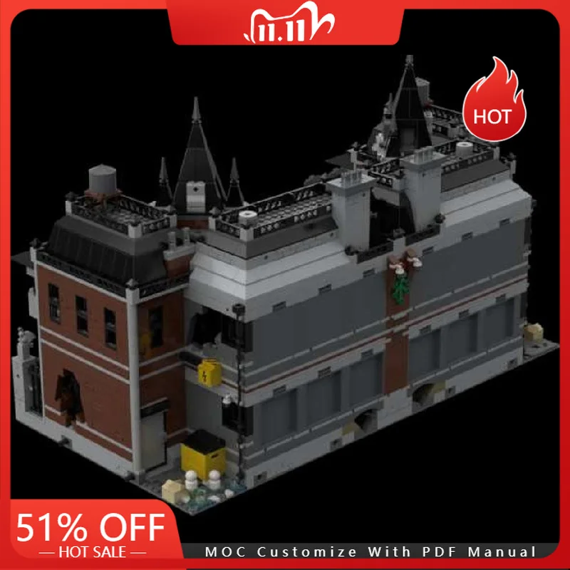 5906 PCS MOC Famous Movie City Street Views Modular Mental Asylum Building Blocks Diy Educational Assembly Boys Girls Toy Gifts
5906 PCS MOC Famous Movie City Street Views Modular Mental Asylum Building Blocks Diy Educational Assembly Boys Girls Toy Gifts