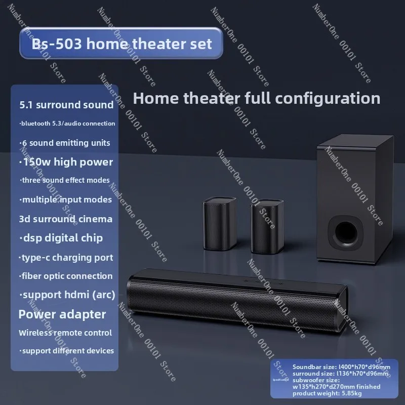 Bluetooth speaker home theater surround sound tv soundbar 5.1 channel audio system
Bluetooth speaker home theater surround sound tv soundbar 5.1 channel audio system