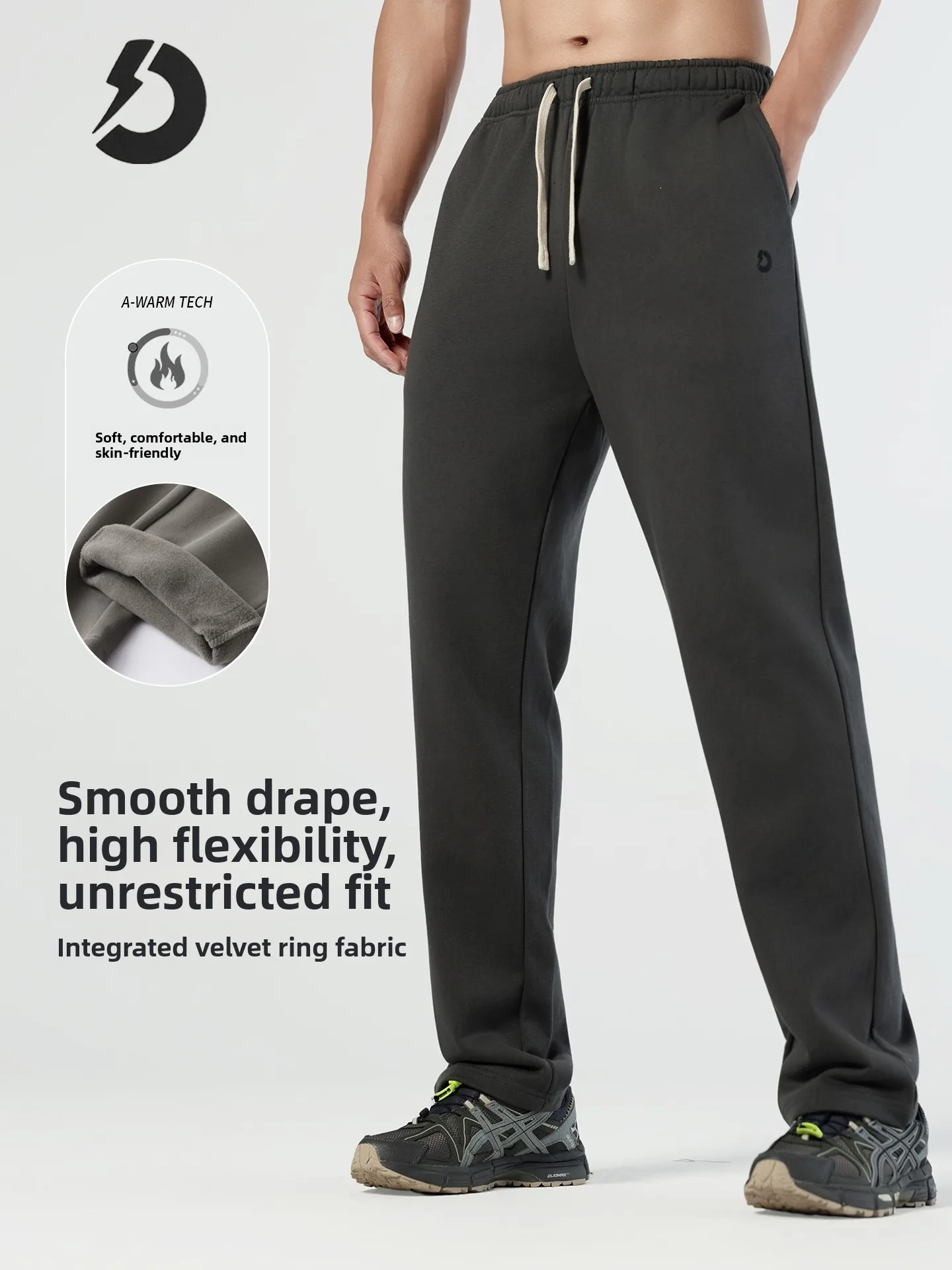 Thiened Fce Men's Casual Pants Winter Fitn Running Sports Long Loose Drape Warm Brued Straight Leg Cotton Polyester
Thiened Fce Men's Casual Pants Winter Fitn Running Sports Long Loose Drape Warm Brued Straight Leg Cotton Polyester