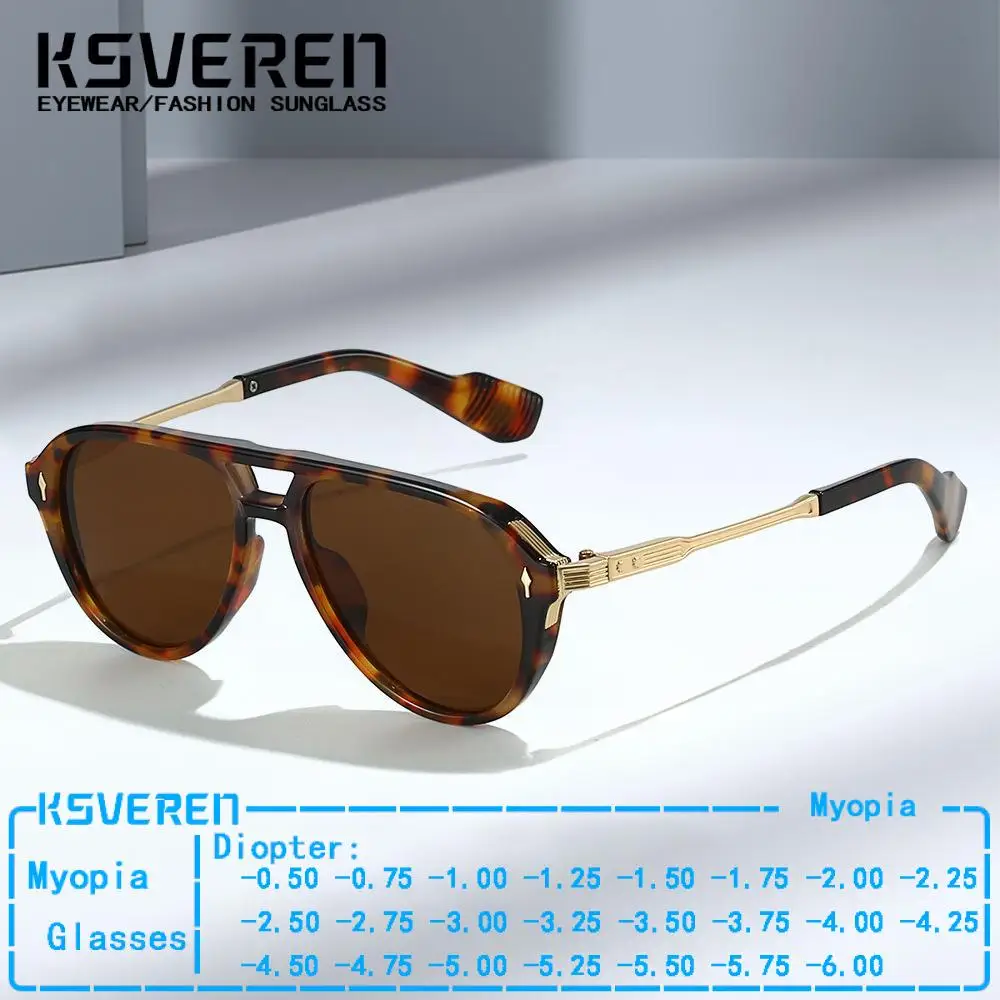 Pilot Prescription Myopia Lens Sunglasses Men Women Finished Brown Shortsighted Glasses Outdoor Driving Shade Sun Glasses -0.5
Pilot Prescription Myopia Lens Sunglasses Men Women Finished Brown Shortsighted Glasses Outdoor Driving Shade Sun Glasses -0.5