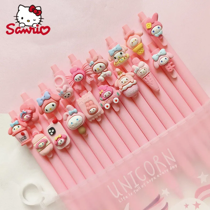 Sanrio 20pcs Kawaii Hello Kitty My Melody Cartoon Macaroon Carbon Black Gel Pen Student Signature Pen Stationery Gift Pen Bag
Sanrio 20pcs Kawaii Hello Kitty My Melody Cartoon Macaroon Carbon Black Gel Pen Student Signature Pen Stationery Gift Pen Bag
