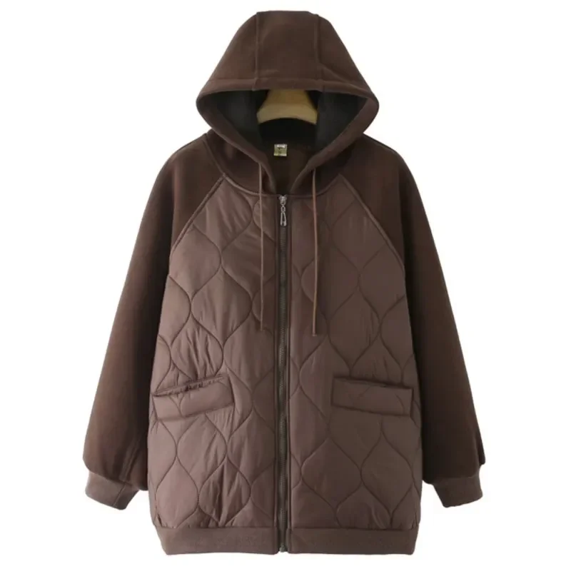 Women's Velvet Sleeve Splice Down Padded Coat, Loose Hooded Jacket, Warm Wadded Jacket, Casual Clothing, Plus Size, 5XL, Winter
Women's Velvet Sleeve Splice Down Padded Coat, Loose Hooded Jacket, Warm Wadded Jacket, Casual Clothing, Plus Size, 5XL, Winter