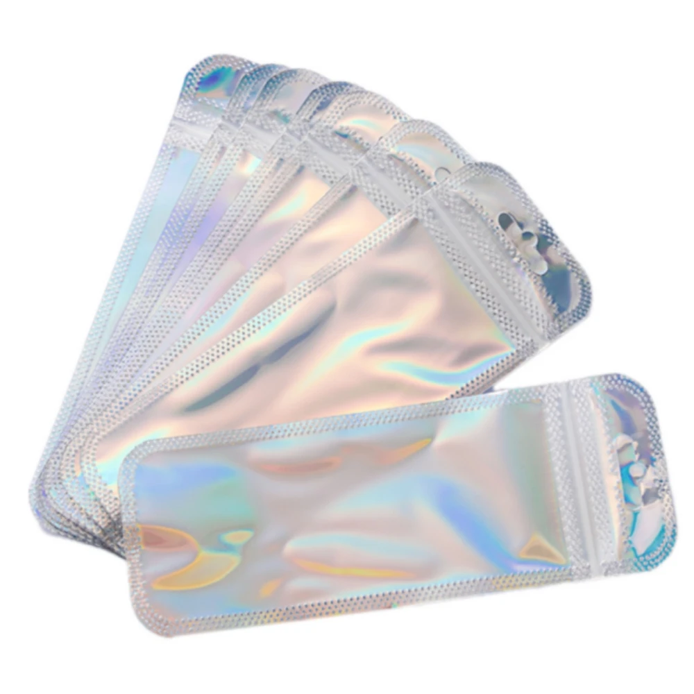50pcs Long Iridescent Ziplock Bag Transparent Laser Plastic Seal Bags for DIY Jewelry Display Handicrafts Nail Eyelash Packaging
50pcs Long Iridescent Ziplock Bag Transparent Laser Plastic Seal Bags for DIY Jewelry Display Handicrafts Nail Eyelash Packaging