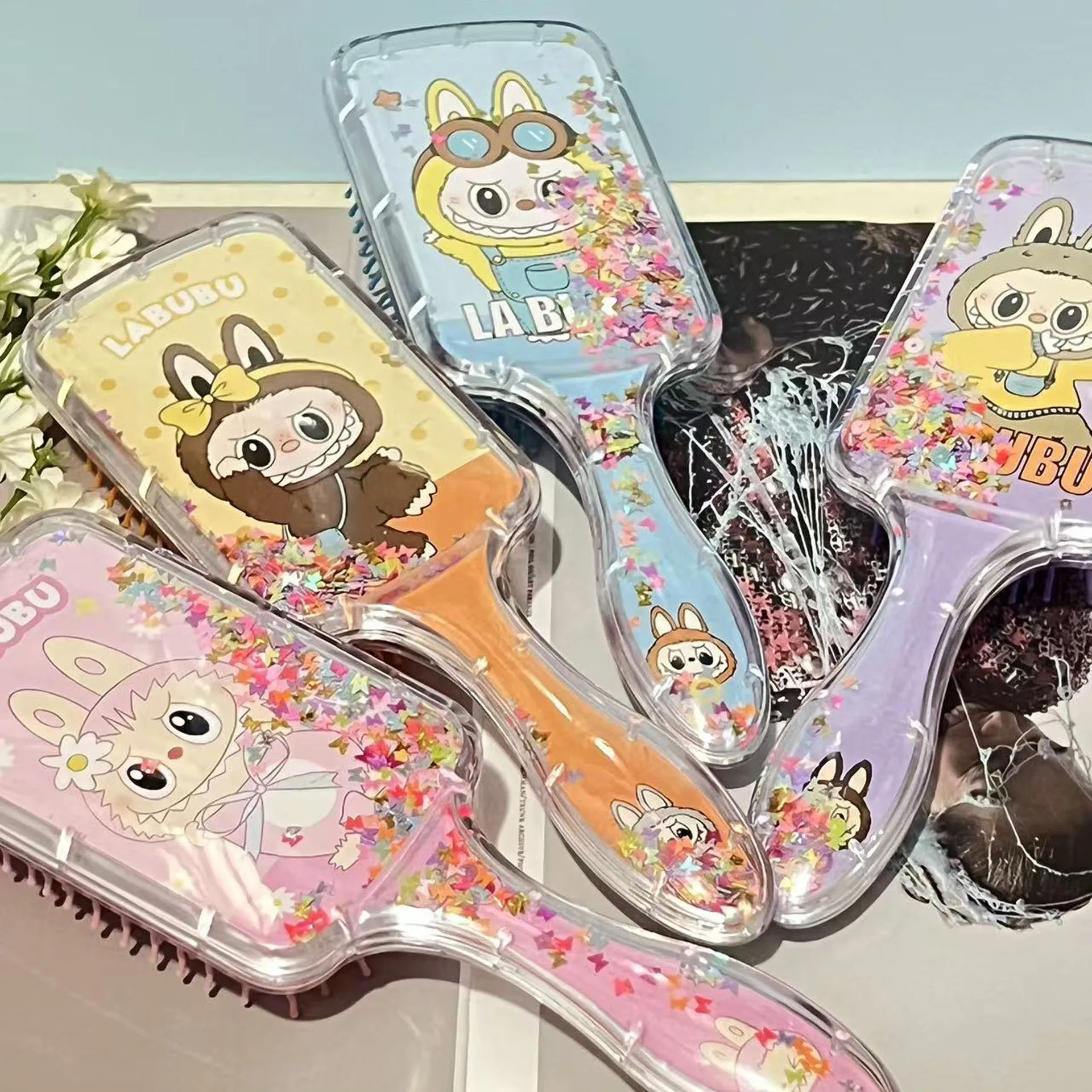 New Labubu Hairbrush Series Cartoon Anime Comb Peripheral Air Cushion Massage Hairbrush Children Girls Student Comb Gift
New Labubu Hairbrush Series Cartoon Anime Comb Peripheral Air Cushion Massage Hairbrush Children Girls Student Comb Gift