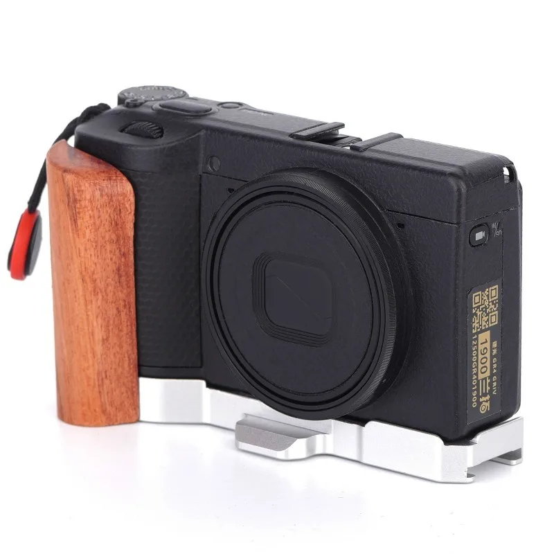 For Handgrip L Shape Grip Quick Release Plate Hot Shoe Cover Wood Grip Tripod Mount Replacement for GR4 Camera Accessories
For Handgrip L Shape Grip Quick Release Plate Hot Shoe Cover Wood Grip Tripod Mount Replacement for GR4 Camera Accessories