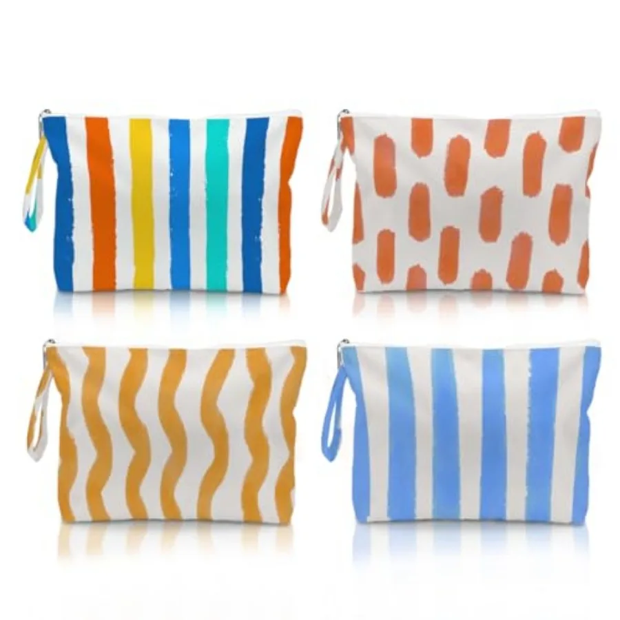 4 Pack Waterproof Wet Dry Bags, Reusable Wet Bags with Lightweight Design for Travel, Beach, Swim
4 Pack Waterproof Wet Dry Bags, Reusable Wet Bags with Lightweight Design for Travel, Beach, Swim