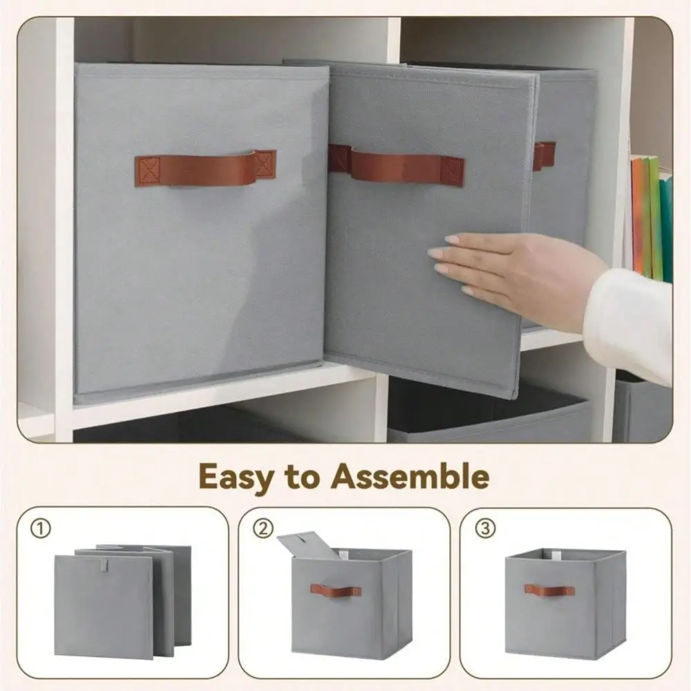 SAYS Cube Cute Storage Bins, 11 Inch Storage Cube Organizer, Collapsible Fabric Storage Cubes With Handle, Decorative Cube Stor
SAYS Cube Cute Storage Bins, 11 Inch Storage Cube Organizer, Collapsible Fabric Storage Cubes With Handle, Decorative Cube Stor