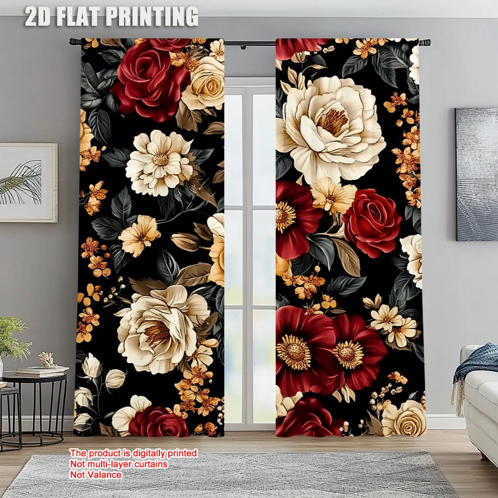 2pc, Window Drapes flowers Versatile Polyester,Without Electricity Holiday Decorations Applies to Window art/Party decoration
2pc, Window Drapes flowers Versatile Polyester,Without Electricity Holiday Decorations Applies to Window art/Party decoration